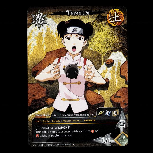 Tenten - n-311 - NM - Unlimited - Foil - Naruto CCG - E1-92