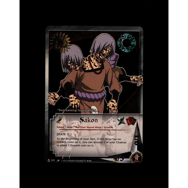 Sakon - 252 - NM - Unlimited - Foil - Naruto CCG - E1-97