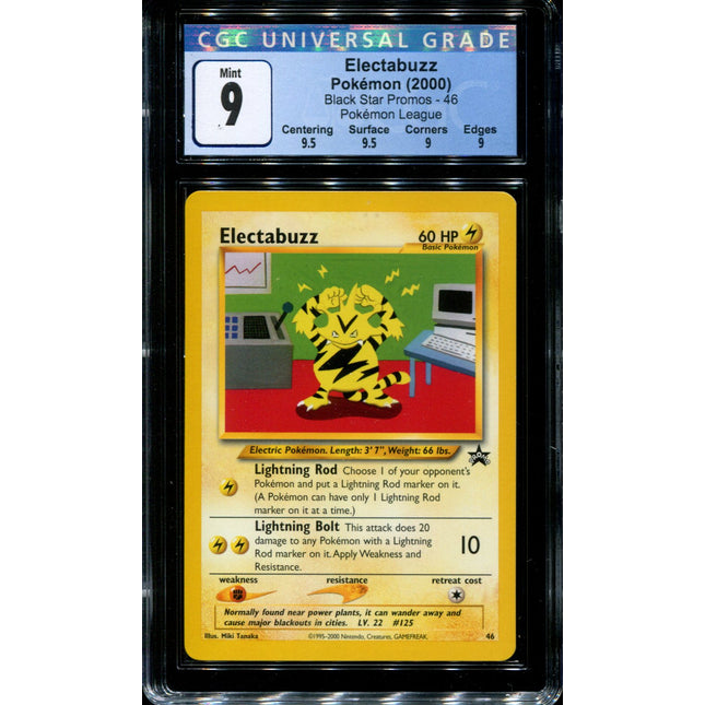 Electabuzz - 46 - CGC 9 Mint - Black Star Promo - 36815