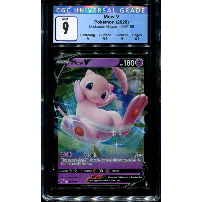 Mew V - 069/189 - CGC 9 Mint - Darkness Ablaze - 68161