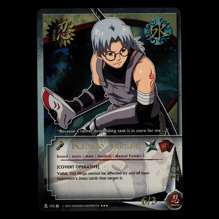 Kabuto Yakushi - 152 - NM - 1st Edition - Foil - Naruto CCG - D4-355