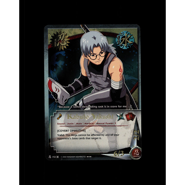 Kabuto Yakushi - 152 - NM - 1st Edition - Foil - Naruto CCG - D4-355