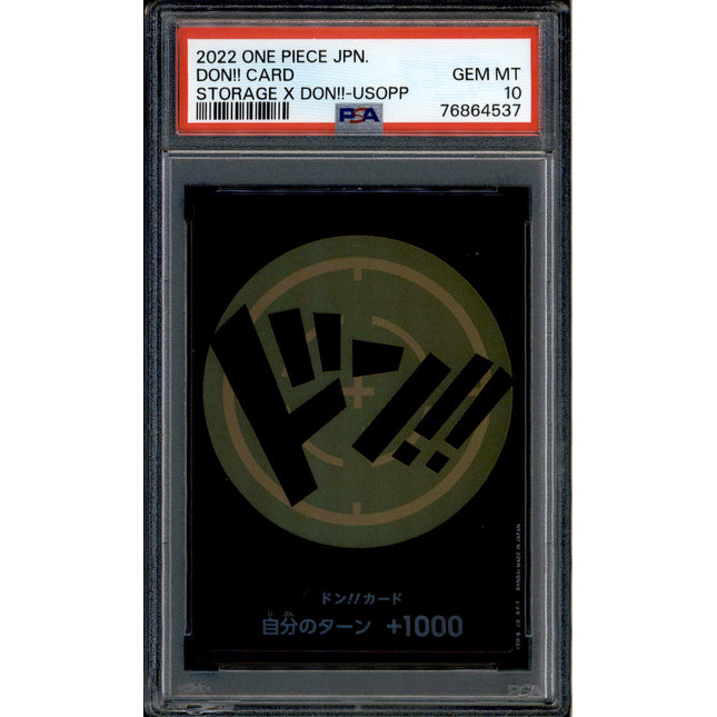 Usopp Don Card - Promo Storage - PSA 10 - Japanese Holo - Box - One Piece - 64537