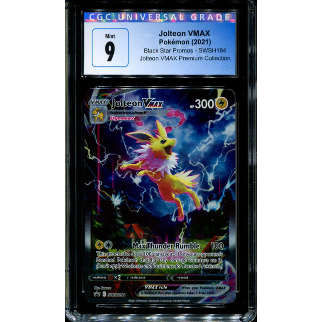 Jolteon VMAX - SWSH184 - CGC 9 - Black Star Promos - Alternate Art - Pokemon - 92346
