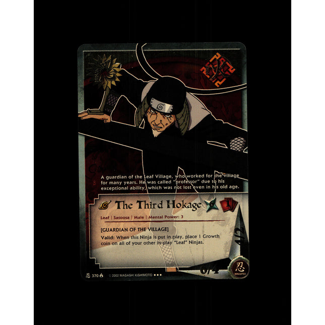 The Third Hokage - 370 - NM - 1st Edition - Foil - Naruto CCG - D4-252
