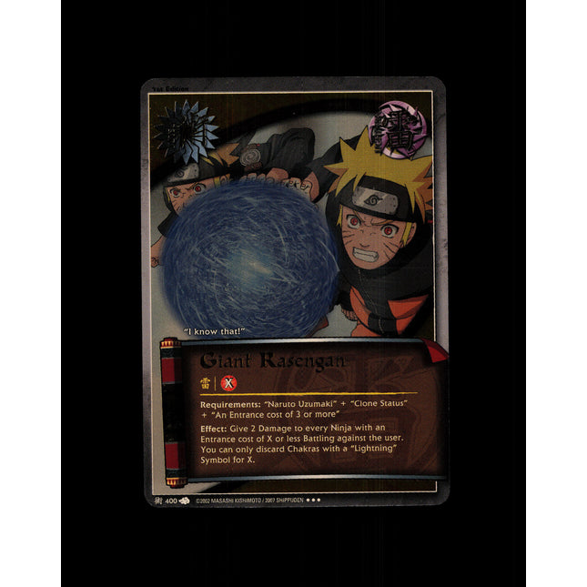 Giant Rasengan - 400 - NM - 1st Edition - Foil - Naruto CCG - D4-155