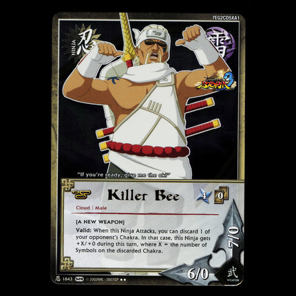 Killer Bee - 1643 - NM - Foil - S28 - Naruto CCG - E1-129