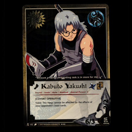 Kabuto Yakushi - 152 - NM - 1st Edition - Foil - Naruto CCG - D4-349