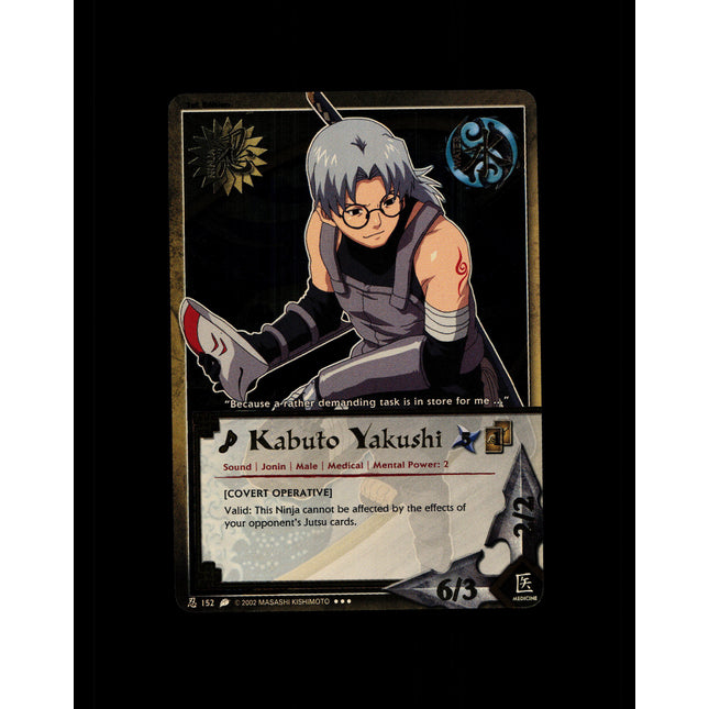 Kabuto Yakushi - 152 - NM - 1st Edition - Foil - Naruto CCG - D4-349