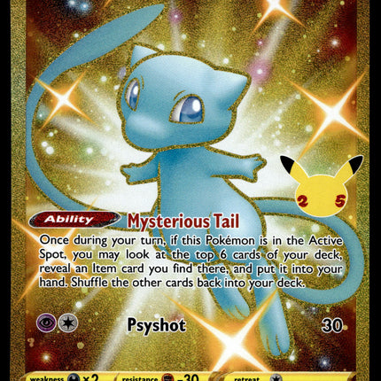 Mew - 025/025 - NM - Secret Rare - Celebrations - Pokemon - A6-80