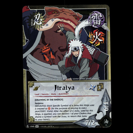 Jiraiya - 1068 - NM - 1st Edition Foil - S20 - Naruto CCG - D3-110
