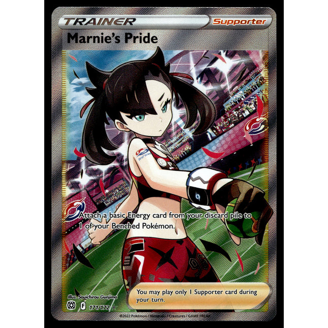 Marnie's Pride - 171/172 - PSA NM - Full Art - Brilliant Stars - Pokemon - A5-27