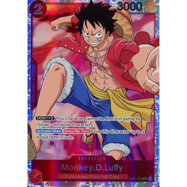 Monkey D. Luffy - OP01-024 - Super Rare - English - One Piece TCG OP-01