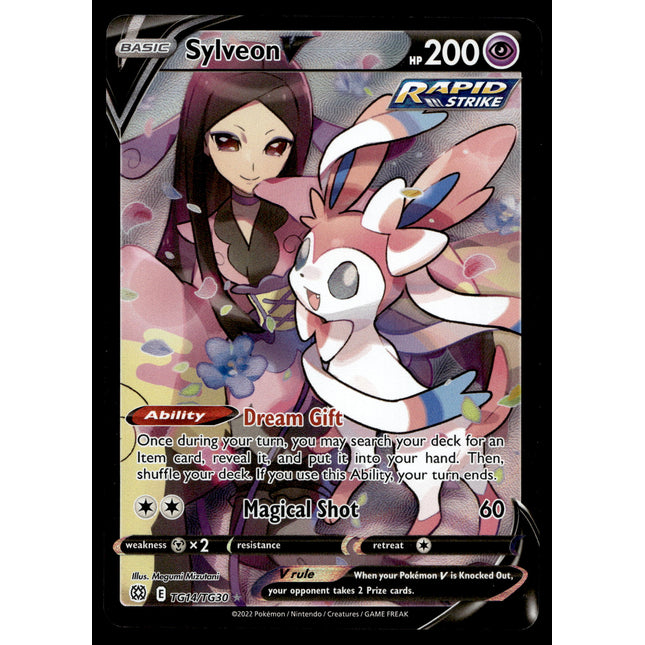 Sylveon V - TG14/TG30 - NM - Alt Art - Brilliant Stars - Pokemon - A6-41