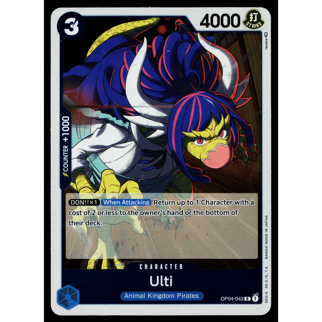 Ulti - OP04-043 - NM - Rare - English OP04 - One Piece TCG