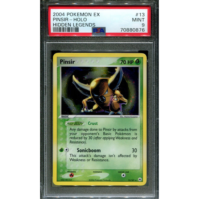 Pinsir - 13/101 - PSA 9 - Holo - Hidden Legends - Pokemon - 80876