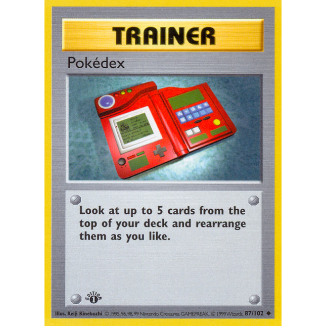 Pokedex (87/102) (Shadowless) [Base Set 1st Edition]