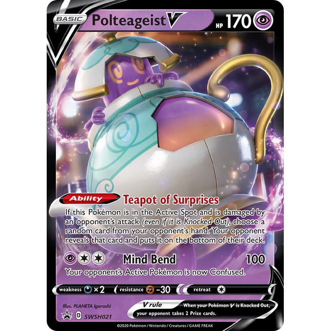 Polteageist V (SWSH021) (Jumbo Card) [Sword & Shield: Black Star Promos]