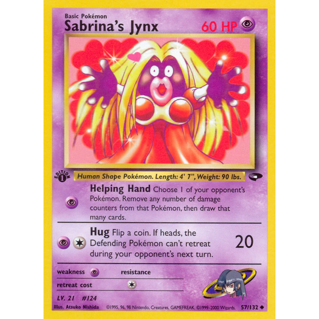 Sabrina's Jynx (57/132) [Gym Challenge 1st Edition]