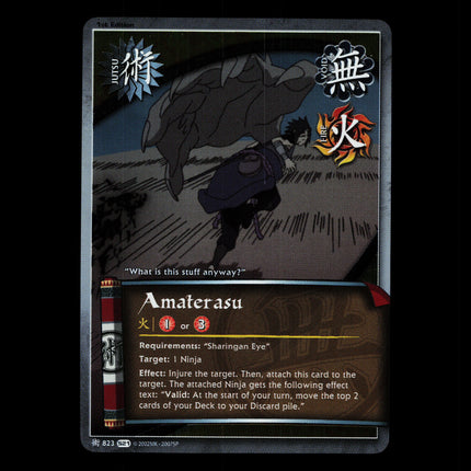 Amaterasu - 823 - NM - 1st Edition Foil - S21 - Naruto CCG - D4-16
