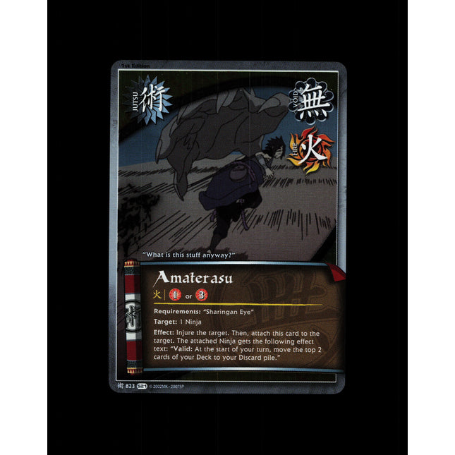 Amaterasu - 823 - NM - 1st Edition Foil - S21 - Naruto CCG - D4-16