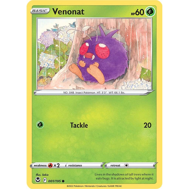 Venonat (001/195) [Sword & Shield: Silver Tempest]