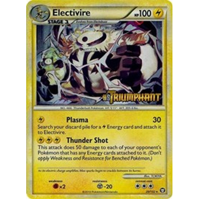 Electivire (20/102) (Prerelease Promo) [HeartGold & SoulSilver: Black Star Promos]