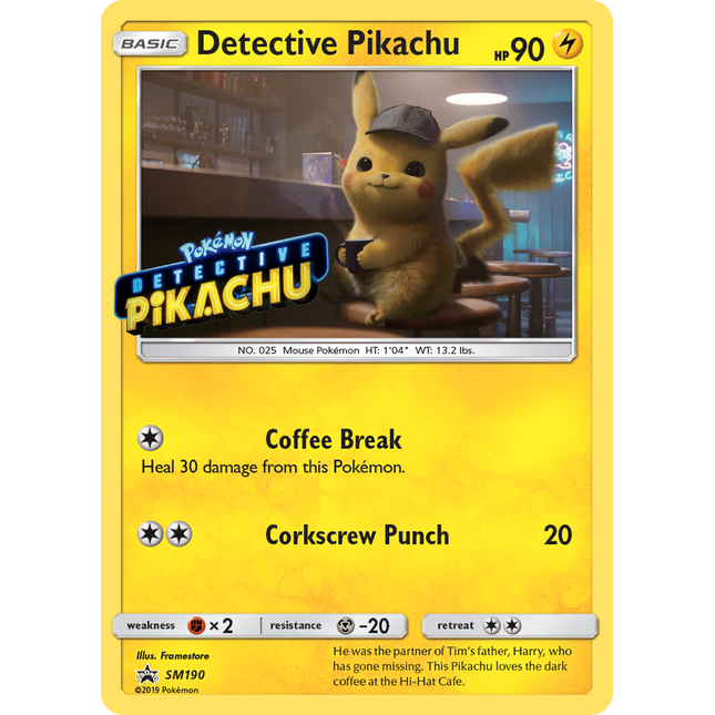 Detective Pikachu (SM190) [Sun & Moon: Black Star Promos]