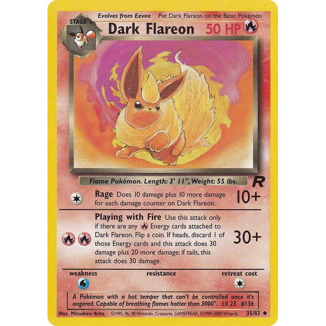 Dark Flareon (35/82) [Team Rocket]