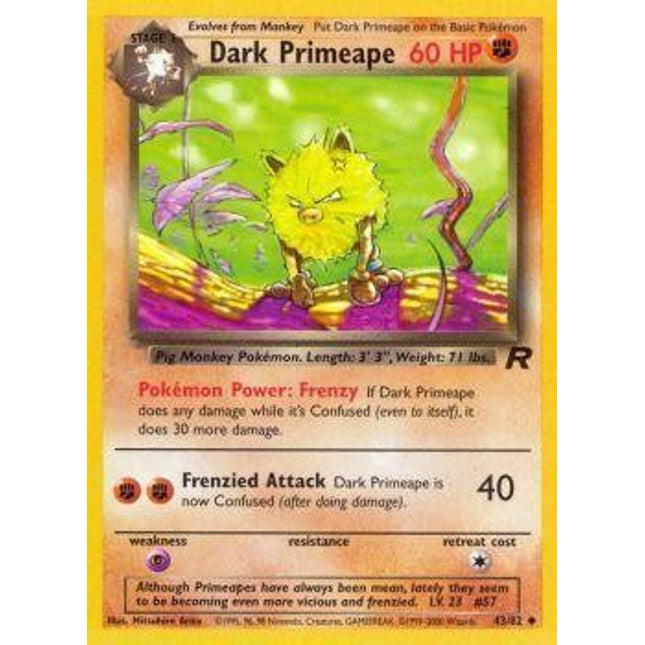 Dark Primeape (43/82) [Team Rocket]