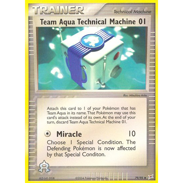 Team Aqua Technical Machine 01 (79/95) [EX: Team Magma vs Team Aqua]
