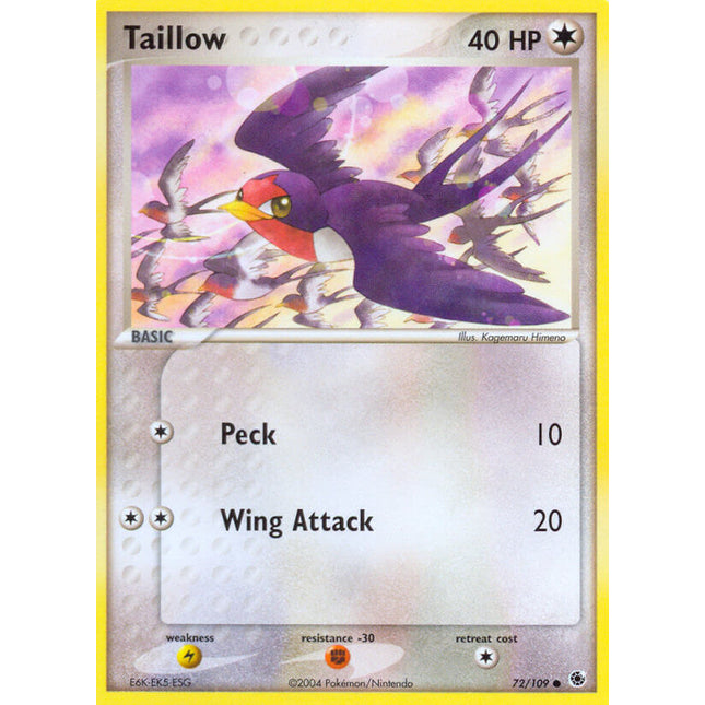 Taillow (72/109) [EX: Battle Stadium]