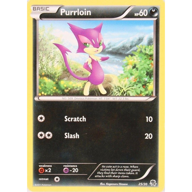 Purrloin (25/30) [Black & White: Trainer Kit - Zoroark]
