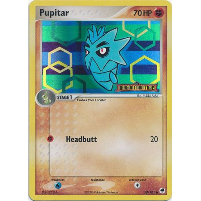 Pupitar (58/101) (Stamped) [EX: Dragon Frontiers]