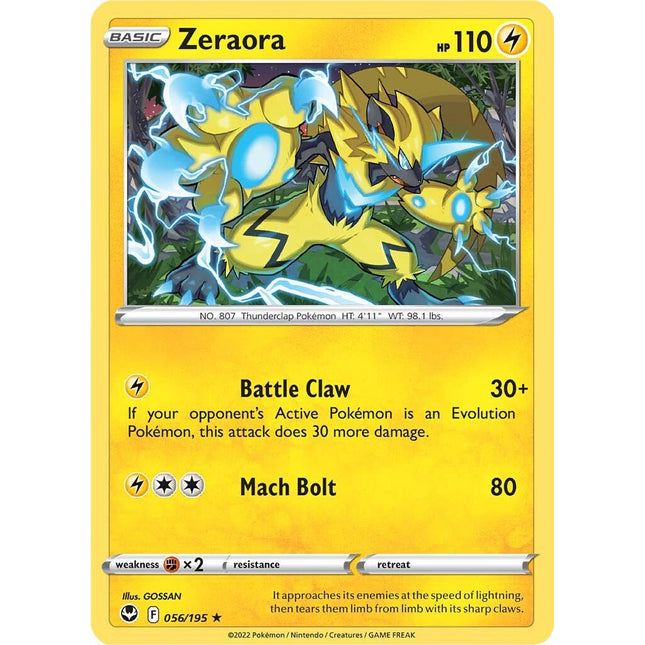 Zeraora (056/195) [Sword & Shield: Silver Tempest]
