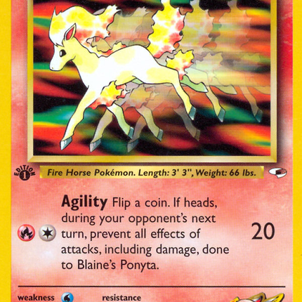 Blaine's Ponyta (63/132) [Gym Heroes 1st Edition]
