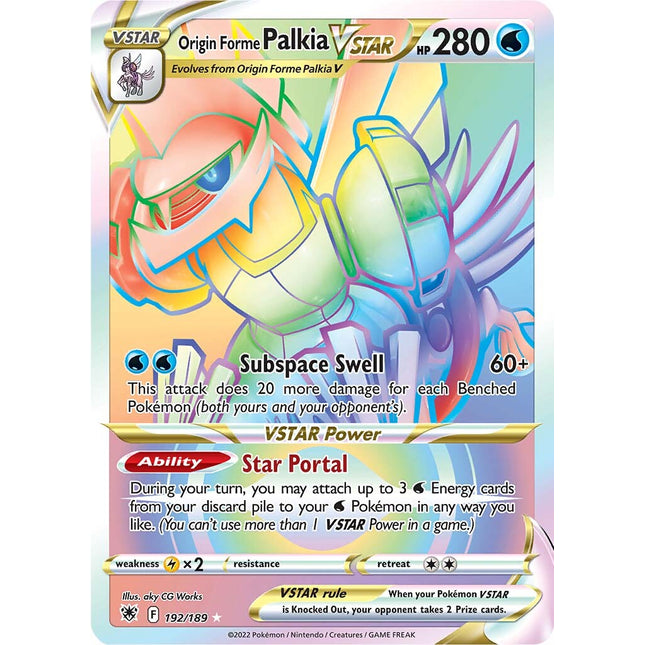 Origin Forme Palkia VSTAR (192/189) [Sword & Shield: Astral Radiance]