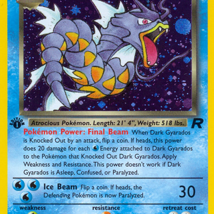 Dark Gyarados (8/82) [Team Rocket 1st Edition]