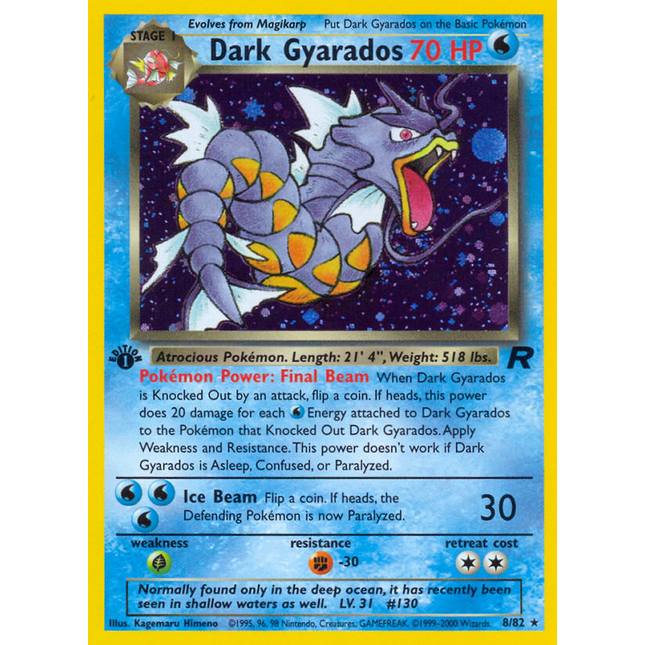Dark Gyarados (8/82) [Team Rocket 1st Edition]
