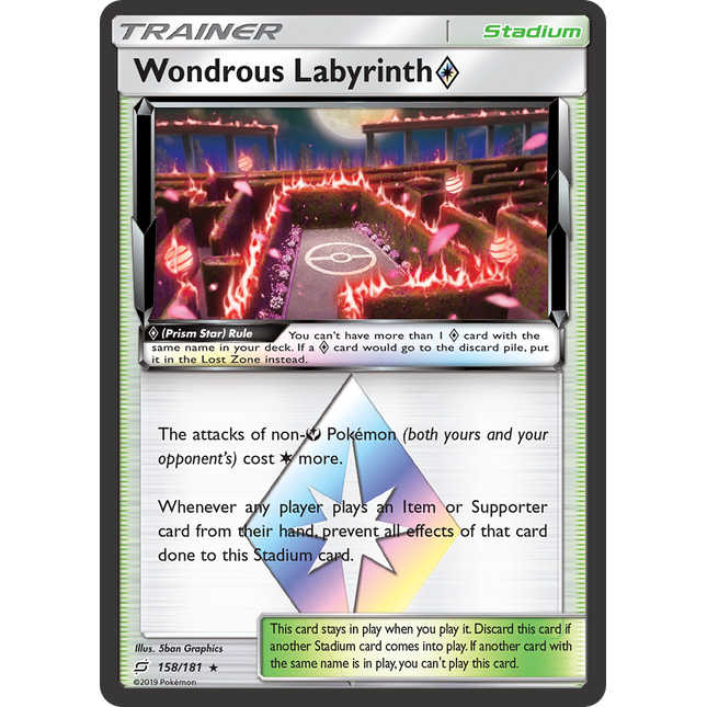 Wondrous Labyrinth (Prism Star) (158/181) [Sun & Moon: Team Up]