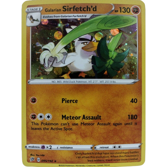 Galarian Sirfetch'd (095/192) (Cosmos Holo) [Sword & Shield: Rebel Clash]