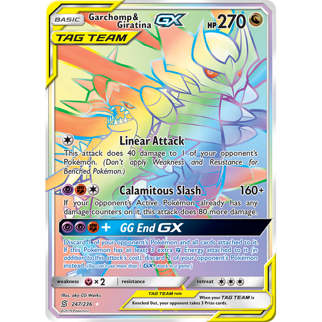 Garchomp & Giratina GX (247/236) [Sun & Moon: Unified Minds]