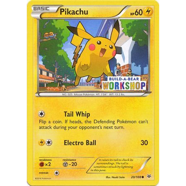 Pikachu (20/108) (Build A Bear Workshop Exclusive) [Miscellaneous Cards & Products]