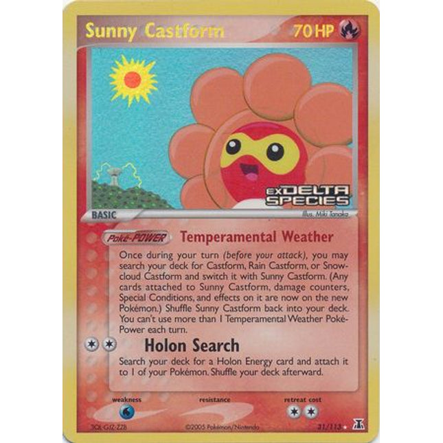 Sunny Castform (31/113) (Stamped) [EX: Delta Species]