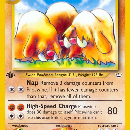 Piloswine (36/64) [Neo Revelation 1st Edition]