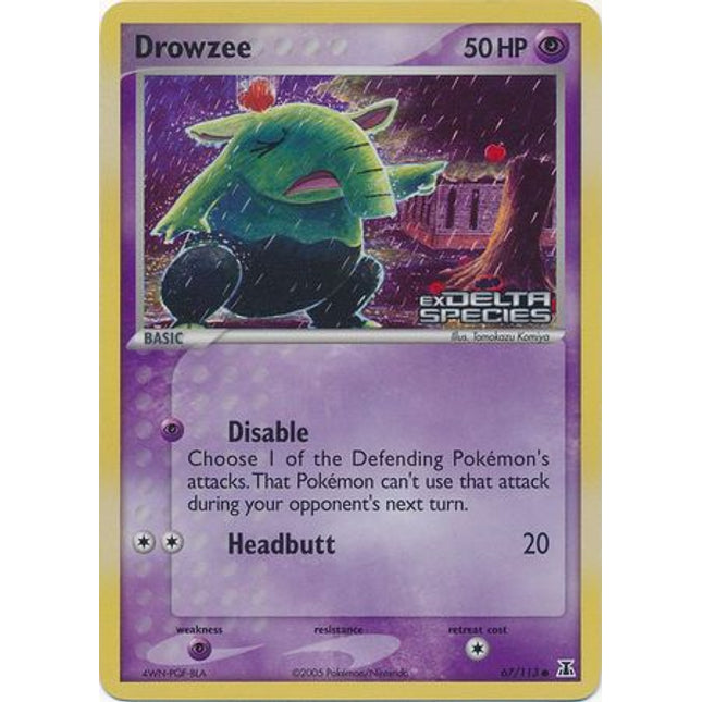 Drowzee (67/113) (Stamped) [EX: Delta Species]