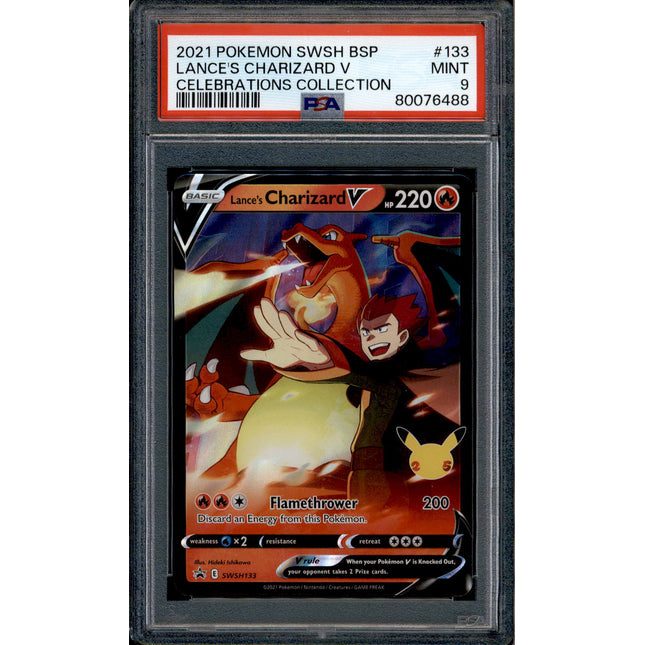 Lance's Charizard V - SWSH133 - PSA 9 - Ultra Rare - Promo - Pokemon - 76488