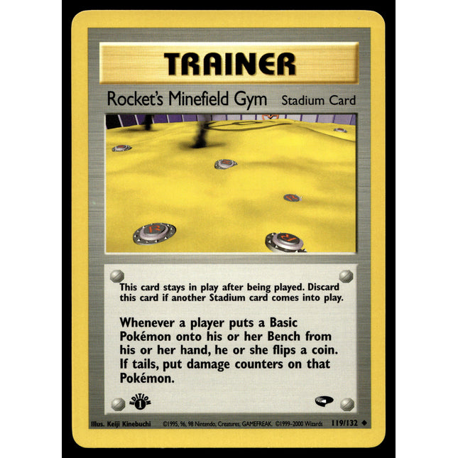 Rocket's Minefield Gym - 119/132 - NM - 1st Edition - Gym Challenge - Pokemon - A9-105