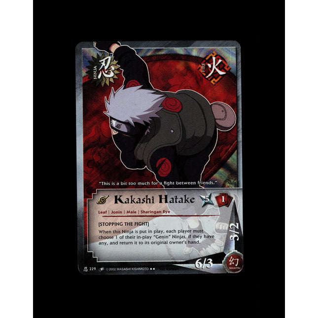 Kakashi Hatake - 229 - NM - 1st Edition - Foil - Naruto CCG - D3-12