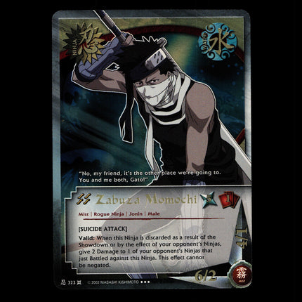 Zabuza Momochi - 323 - NM - 1st Edition - Foil - Naruto CCG - D4-326